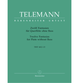 Barenreiter Twelve Fantasias for Flute without Bass TWV 40:2-13 - Telemann, Georg Philipp