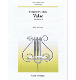 Carl Fischer LLC Benjamin Godard - Valse No.3 Piano, Flute B-FLAT MAJOR