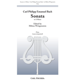 Carl Fischer LLC C.P.E. Bach - Sonata In A Minor Flute solo