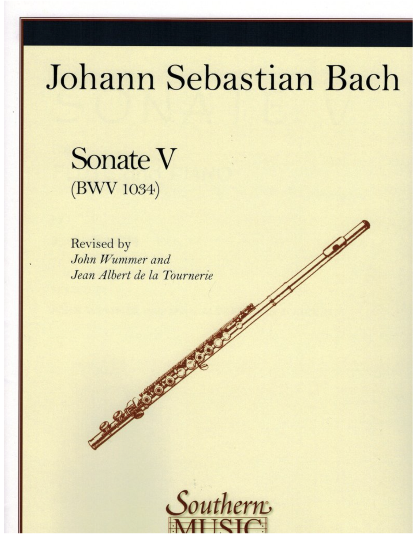 Hal Leonard Bach - Sonata No. 5 in E Minor Flute