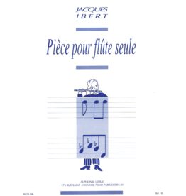 Alphonse Leduc Ibert - Piece Pour Flute Seule