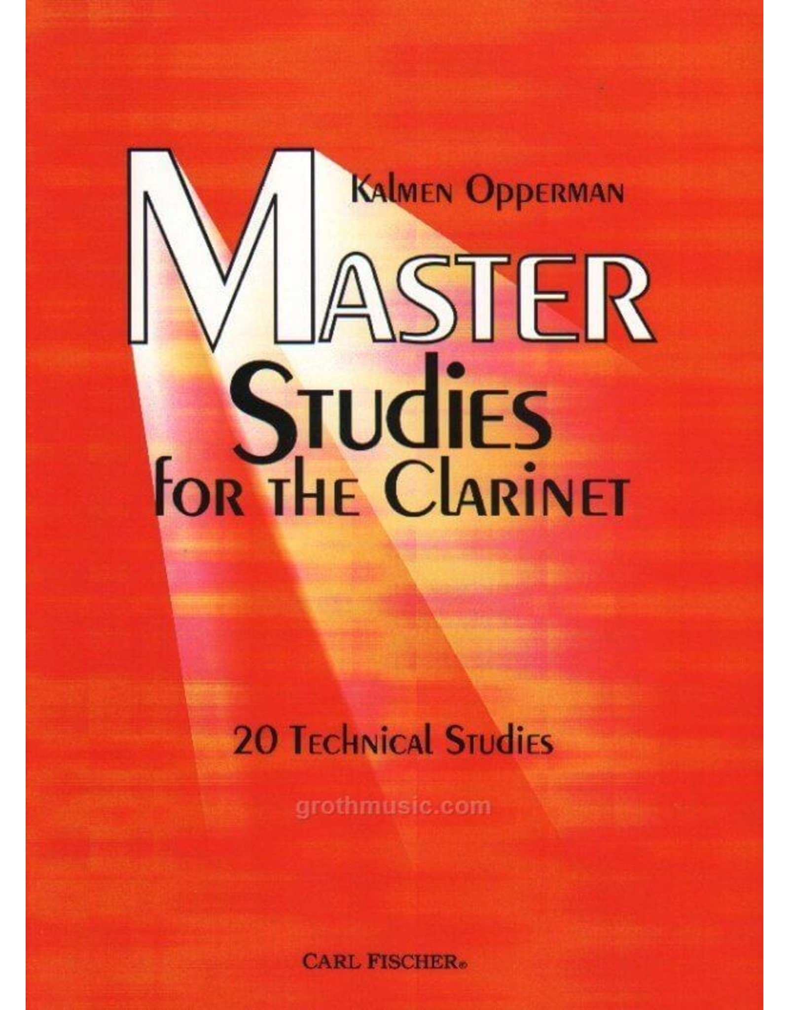 Carl Fischer LLC Opperman Master Studies for the Clarinet