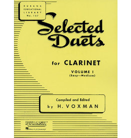 Hal Leonard Selected Duets for Clarinet Volume 1 - Easy to Medium edited H. Voxman Ensemble Collection