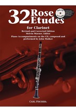 Carl Fischer LLC Rose 32 Etudes For Clarinet clarinet, clarinet and piano - John Walker, Franz Wilhelm Ferling Cyrille Rose Melvin Warner