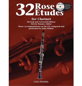 Carl Fischer LLC Rose 32 Etudes For Clarinet clarinet, clarinet and piano - John Walker, Franz Wilhelm Ferling Cyrille Rose Melvin Warner