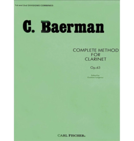 Carl Fischer LLC C. Baermann Complete Method For Clarinet