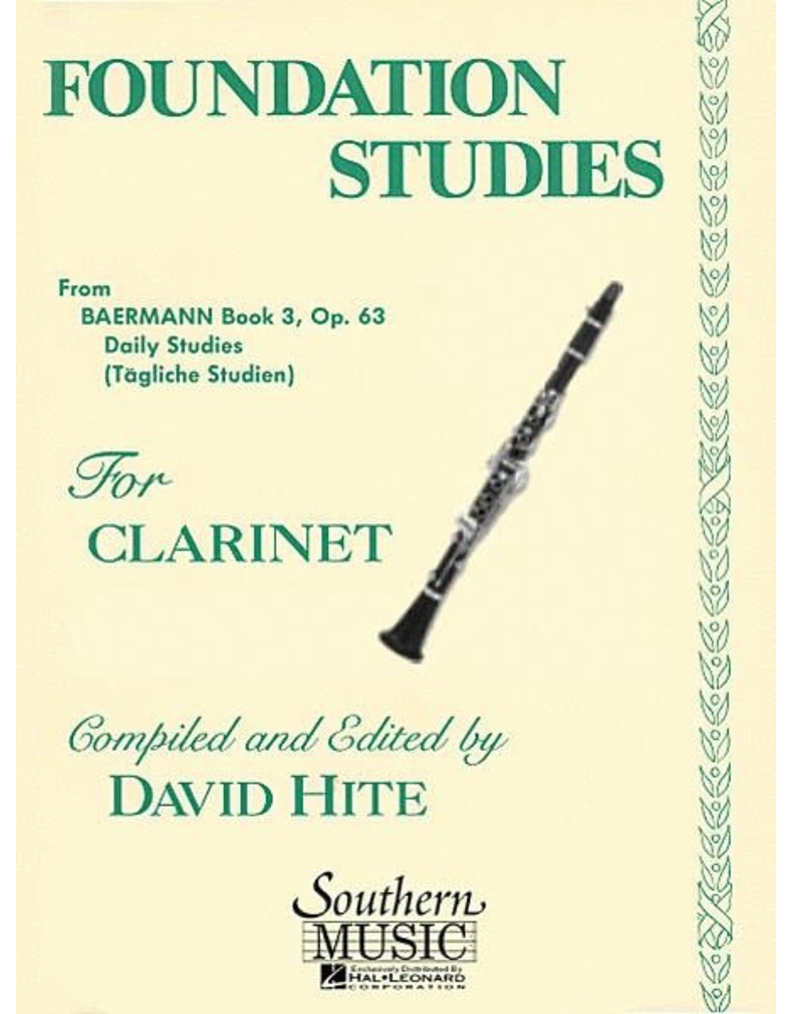 Southern Music Company Foundation Studies For Clarinet