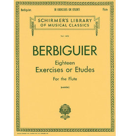 Hal Leonard Benoit Berbiguier: Eighteen Exercises or Etudes Flute Method arr. Georges Barrere Woodwind Solo