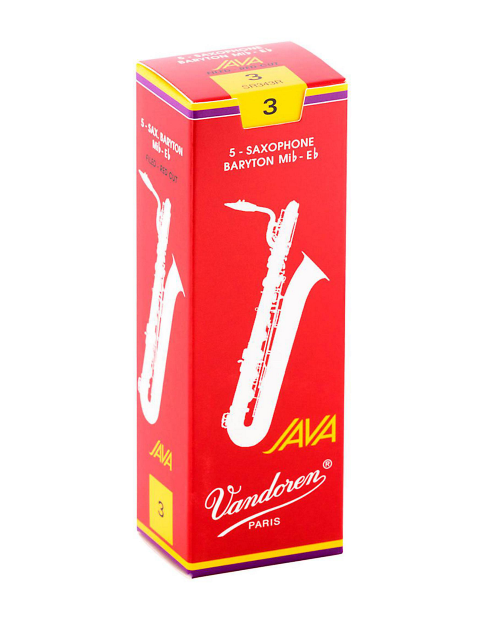 Vandoren Vandoren Baritone Sax Java Red Cut Reed Box of 5;