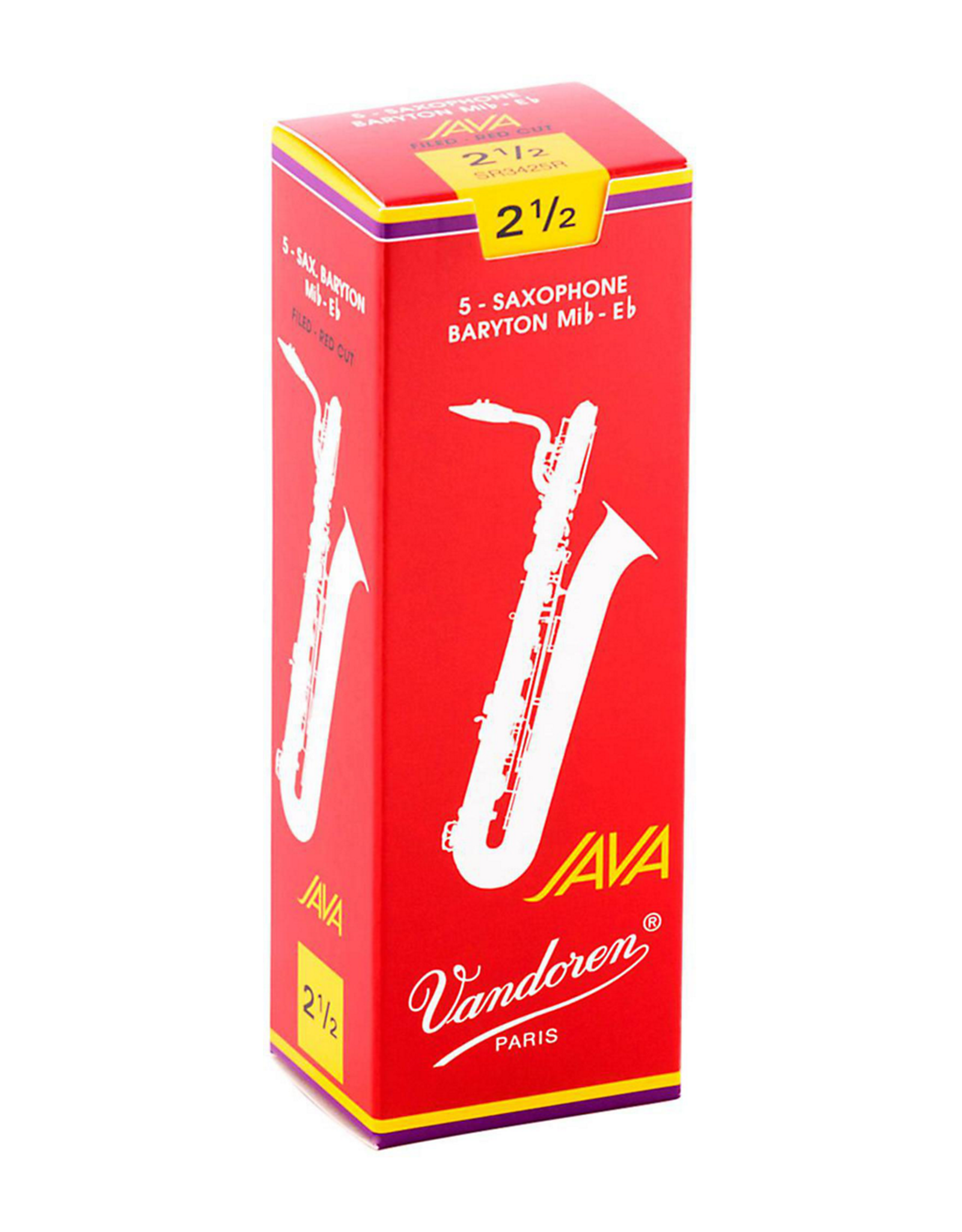 Vandoren Vandoren Baritone Sax Java Red Cut Reed Box of 5;