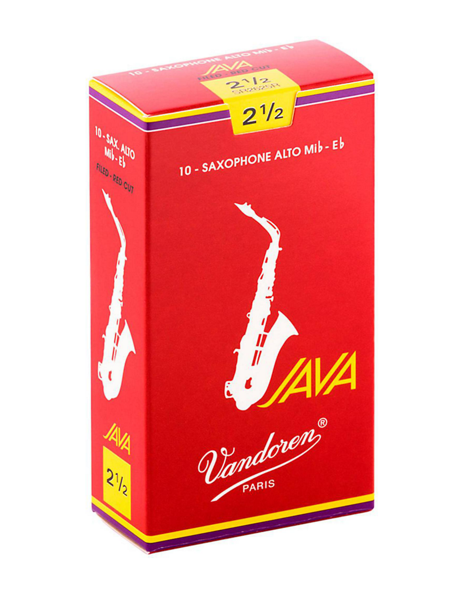 Vandoren Vandoren Alto Sax Java Red Cut Reed Box of 10;