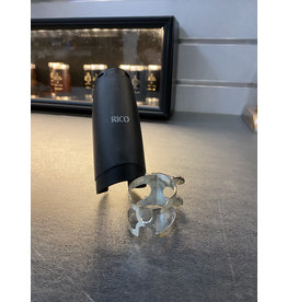 Woodwinds Rico H-Ligature & Cap, Bass Clarinet - Silver