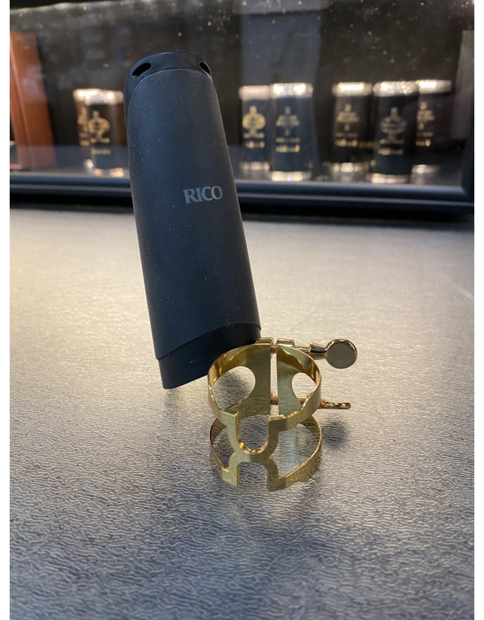 Woodwinds Rico H-Ligature & Cap, Soprano Sax - Gold