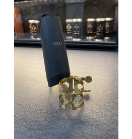 Woodwinds Rico H-Ligature & Cap, Soprano Sax - Gold