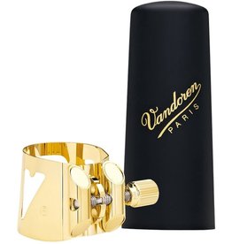 Vandoren Vandoren Optimum Ligature and Plastic Cap for Tenor Saxophone; Gilded