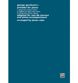 Alfred Gershwin Preludes For Clarinet