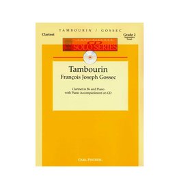 Carl Fischer LLC Tambourin Clarinet solo, Piano F MAJOR GRADE 2 APPRENTICE LEVEL - Francois-Joseph Gossec