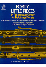 Hal Leonard Forty (40) Little Pieces for Flute & Piano In Progressive Order for Beginner Flutists transcribed and adapted by Louis Moyse