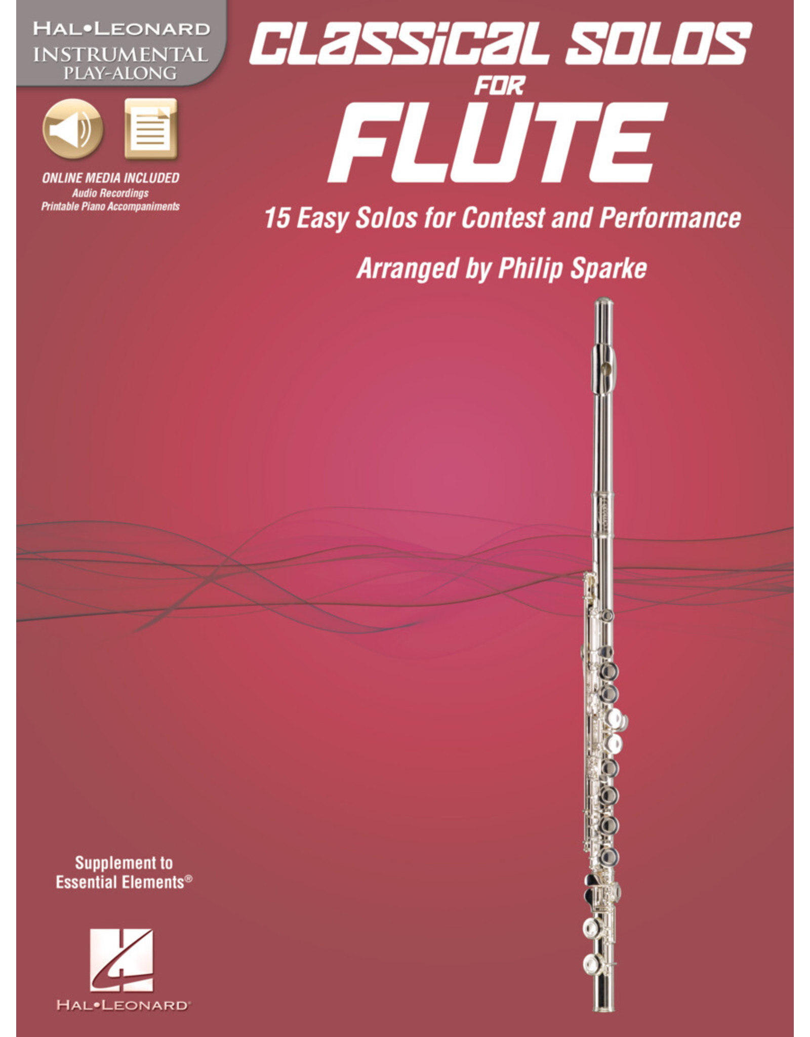 Hal Leonard Classical Solos for Flute 15 Easy Solos for Contest and Performance arr. Philip Sparke Book/CD Packs Instrumental Play-Along