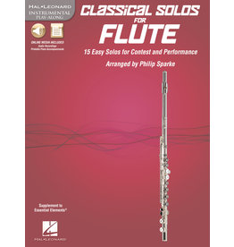 Hal Leonard Classical Solos for Flute 15 Easy Solos for Contest and Performance Softcover Audio Online arr. Philip Sparke Book/Online Audio