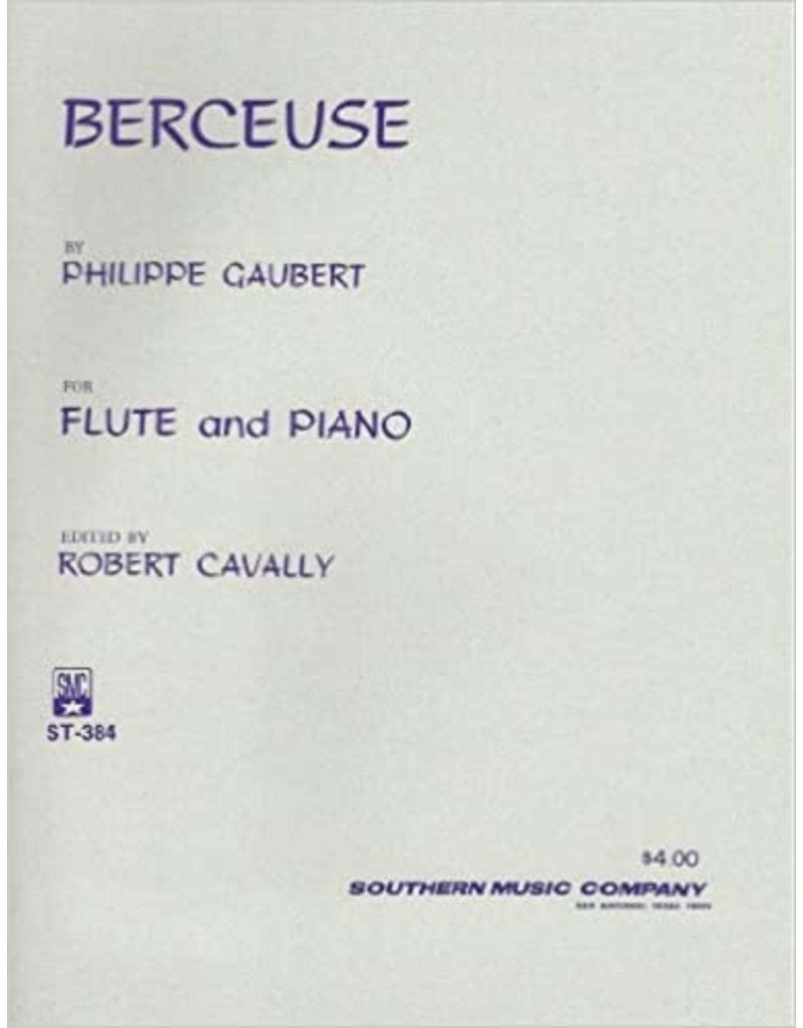 Southern Music Company Gaubert - Berceuse - Flute and Piano