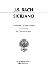 Hal Leonard Bach - Siciliano Flute and Piano (Barrère)