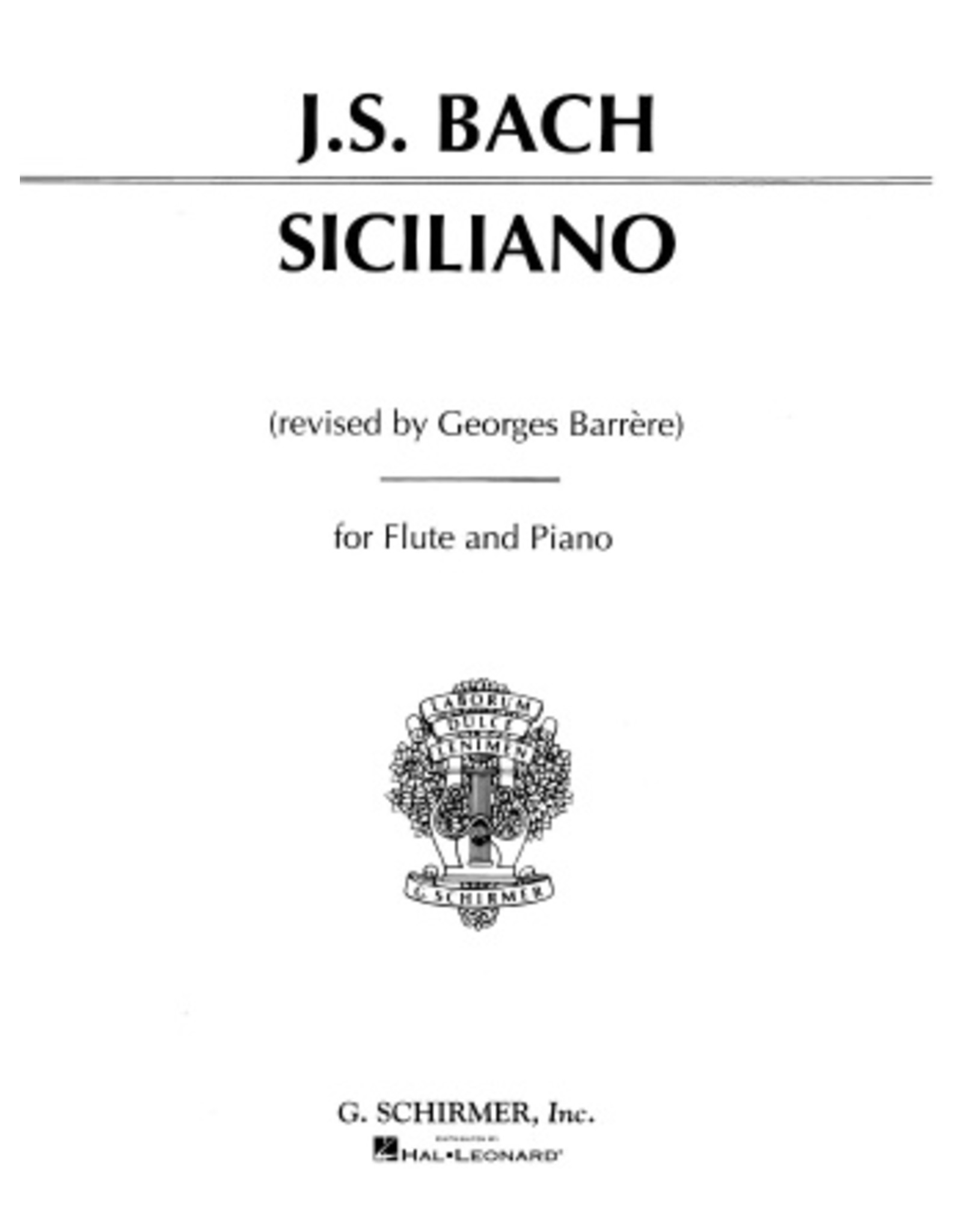 Hal Leonard Siciliano Flute and Piano (Barrère)