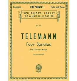 Hal Leonard Telemann - Four Sonatas Schirmer Library of Classics Volume 1767 Flute & Piano edited by Milton Wittgenstein