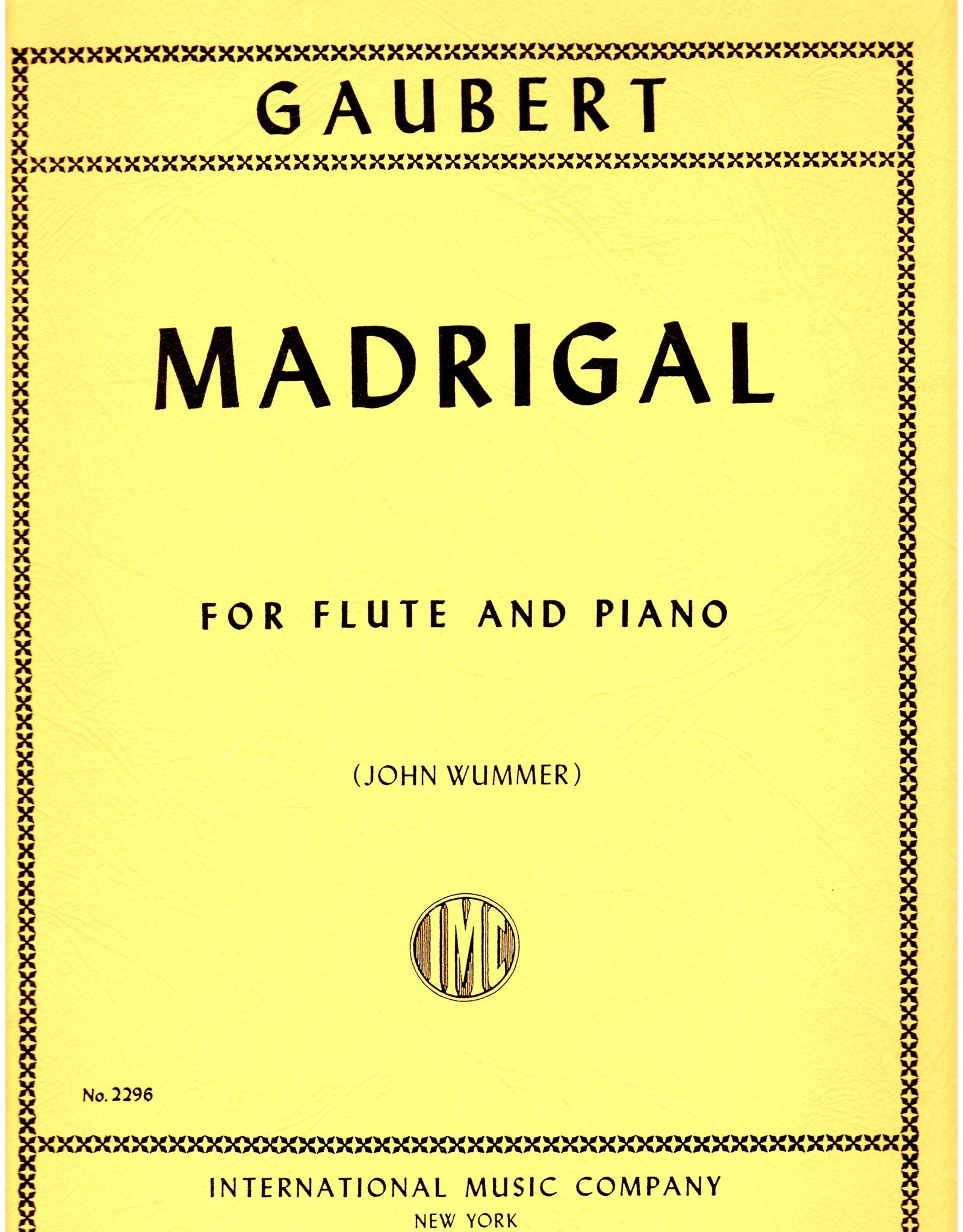 International Gaubert Madrigal - Flute/Piano