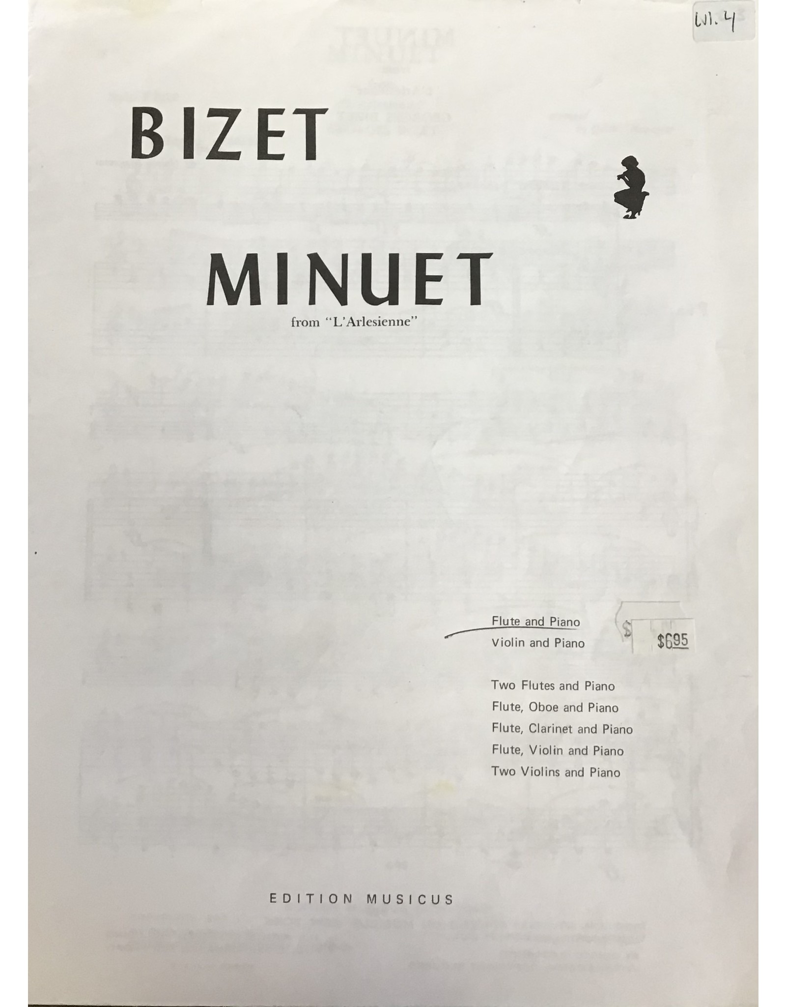 Edition Musicus Bizet - Minuet from L'Arlesienne - Flute/Piano