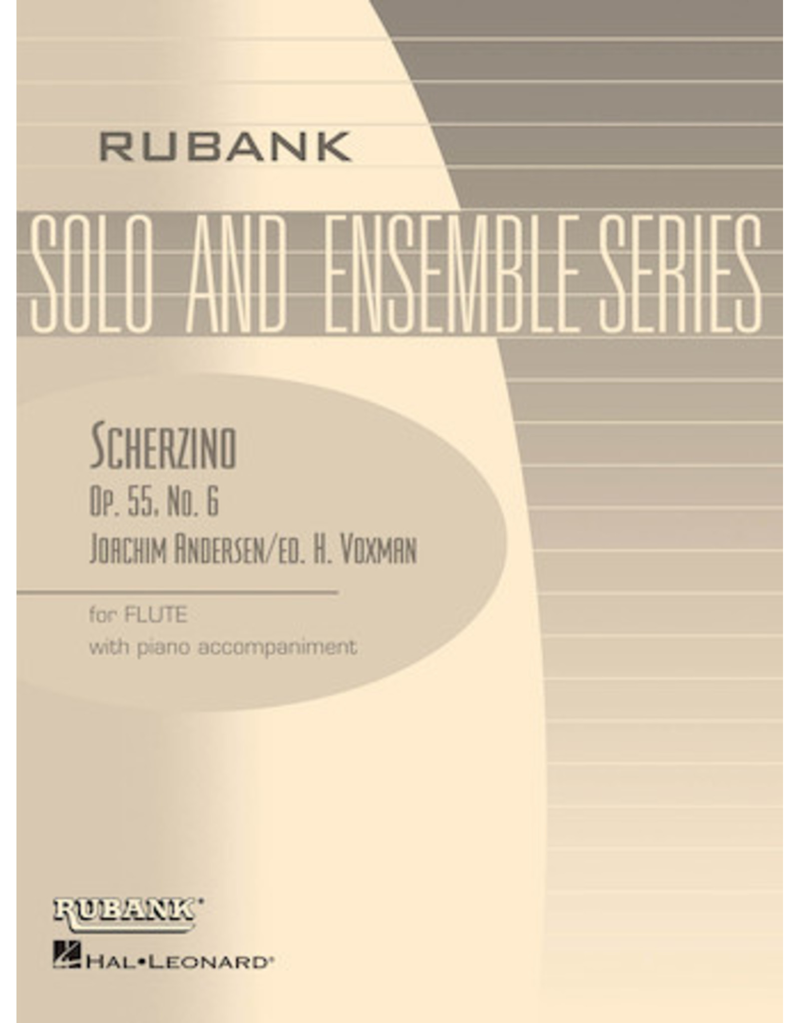 Hal Leonard Andersen - Scherzino (from Eight Performance Pieces, Op. 55) Flute Solo with Piano - Grade 3 (Andersen/Voxman) Rubank Solo/Ensemble Sheet