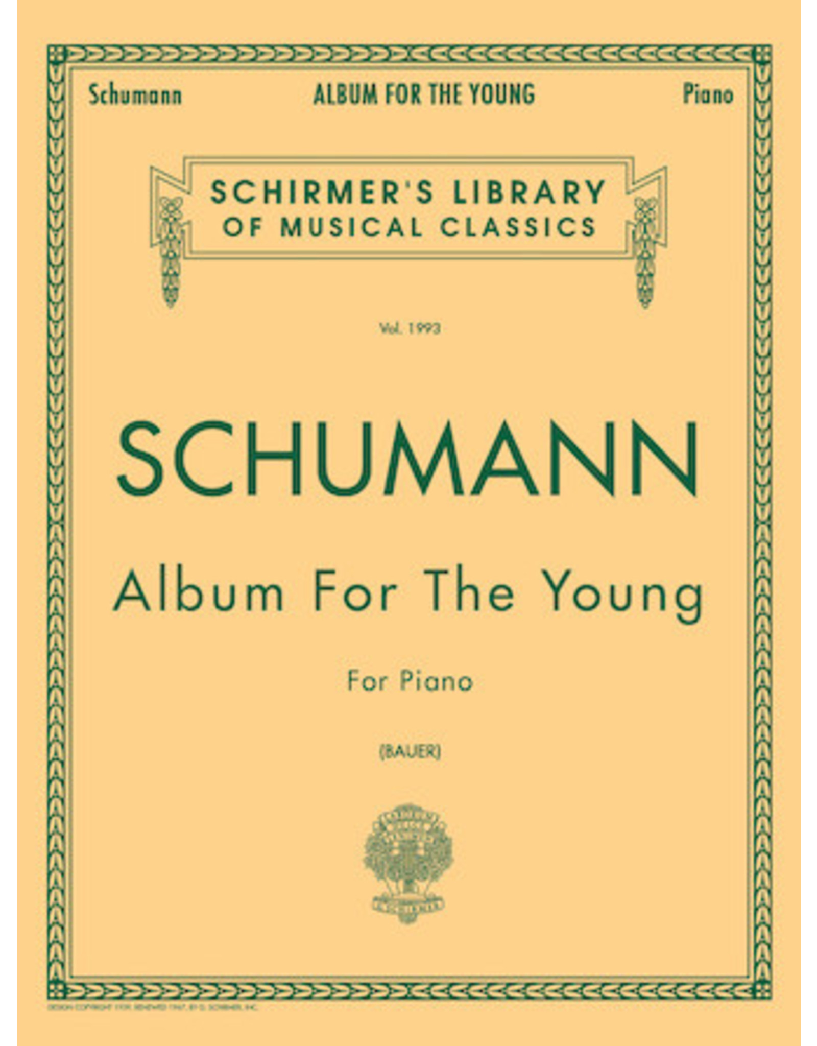 G. Schirmer, Inc. Album for the Young, Op. 68 Schirmer Library of Classics Volume 1993 Piano Solo