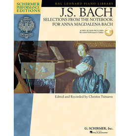 Hal Leonard J.S. Bach - Selections from The Notebook for Anna Magdalena Bach Softcover Audio Online Schirmer Performance Editions edited by Christos Tsitsaros