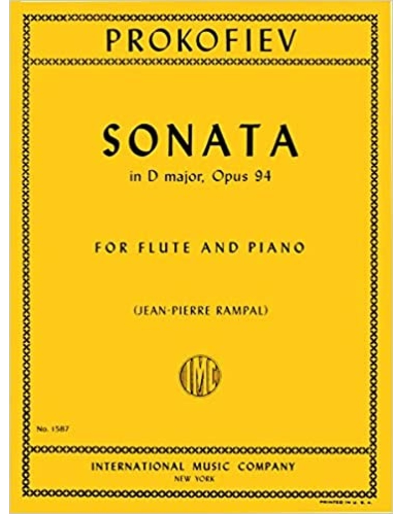 International Prokofiev - Sonata in D Major, Op. 94 for Flute and Piano International