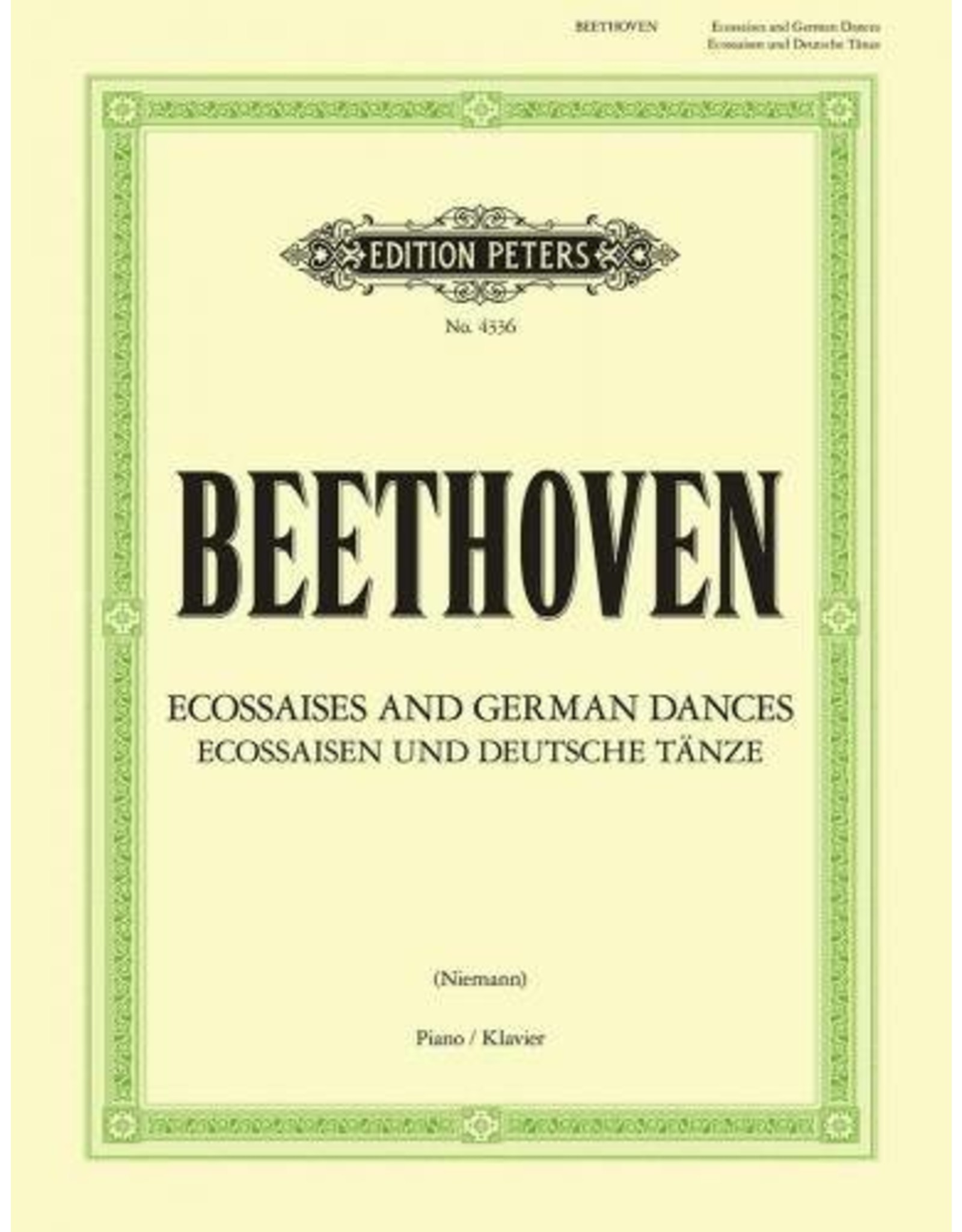 Edition Peters Beethoven - Ecossaisen and Deutsche Tanze