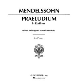 Hal Leonard Mendelssohn - Praeludium in E Minor Piano Solo