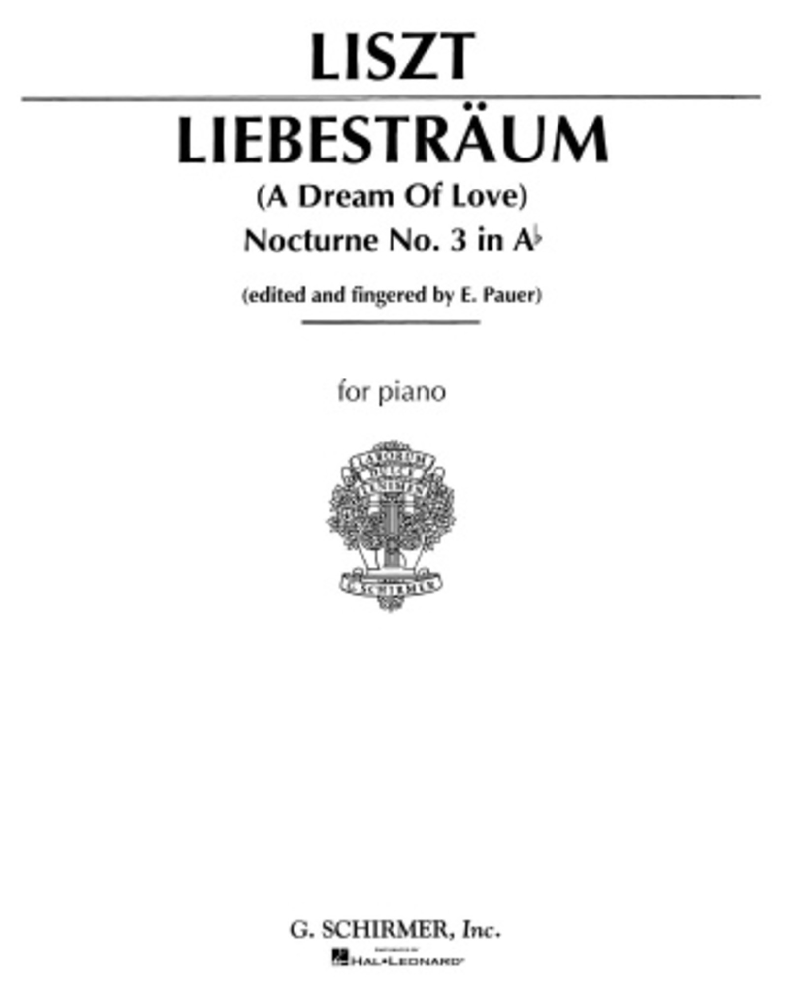 Hal Leonard Liebestraume No. 3 in A Flat Major Piano Solo (Pauer)