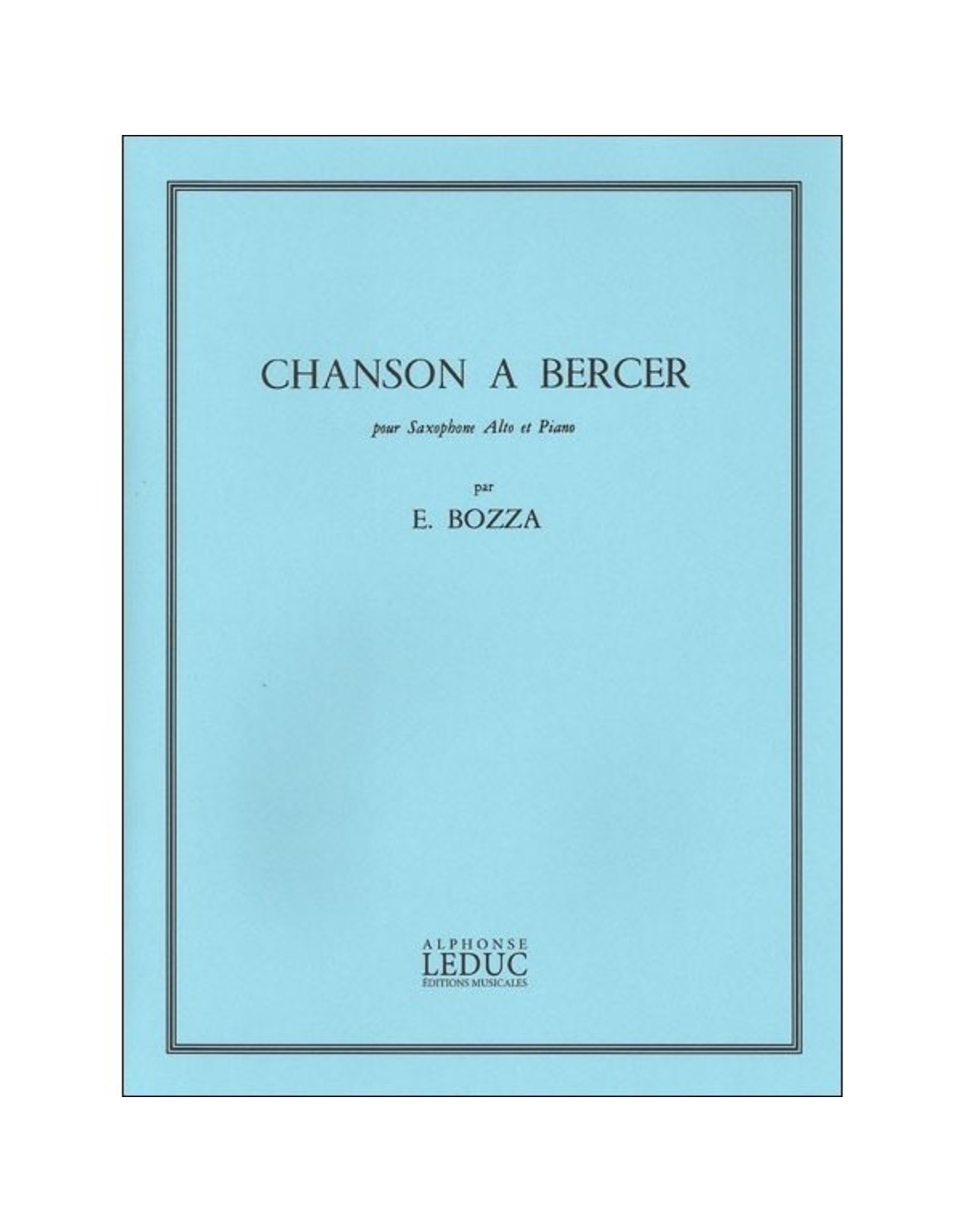 Generic Bozza - Chanson A Bercer - Alto Saxophone