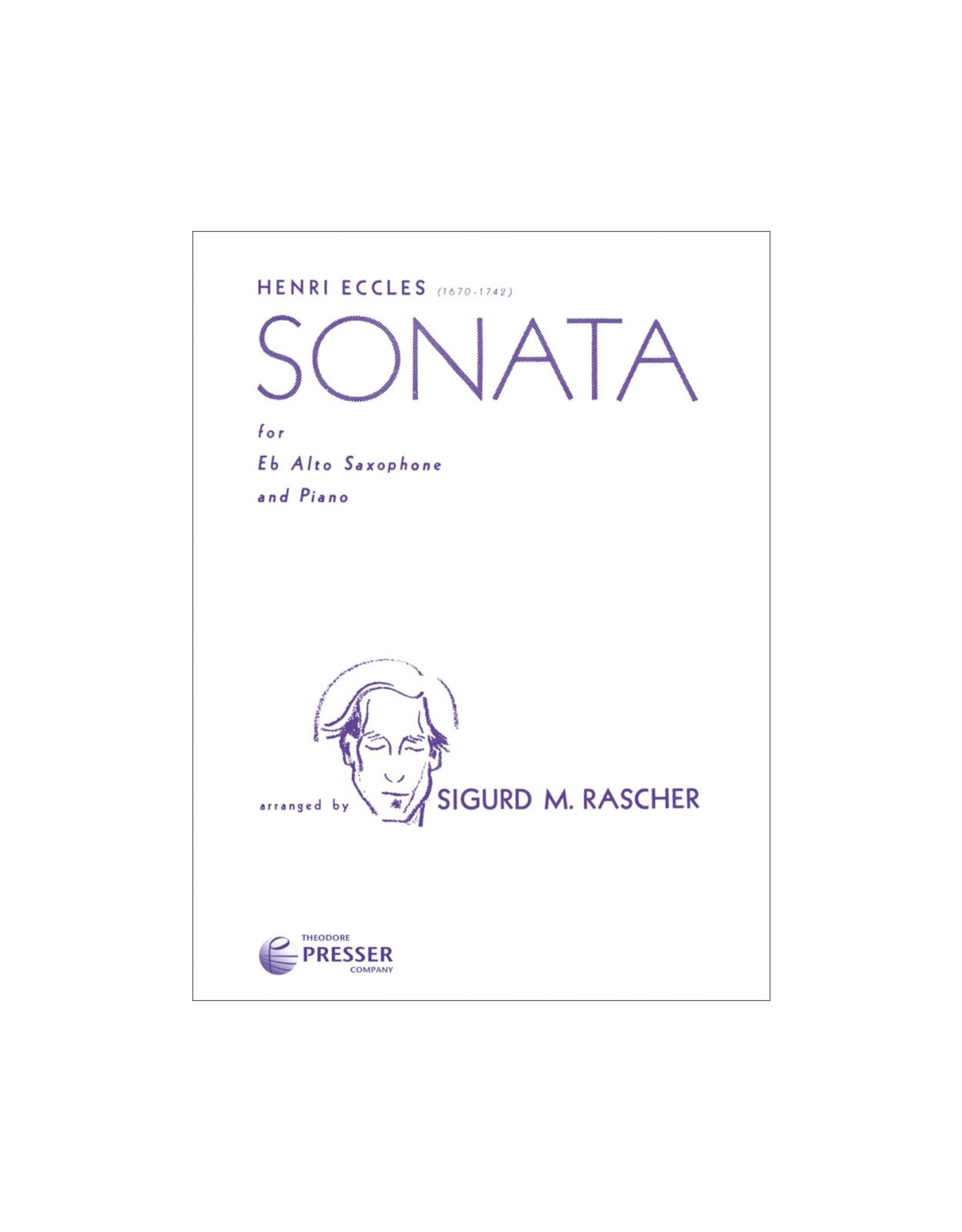 THEODORE PRESSER CO Eccles - Sonata For E Flat Alto Saxophone and Piano