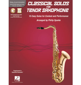 Hal Leonard Classical Solos for Tenor Saxophone 15 Easy Solos for Contest and Performance arr. Philip Sparke Instrumental Play-Along