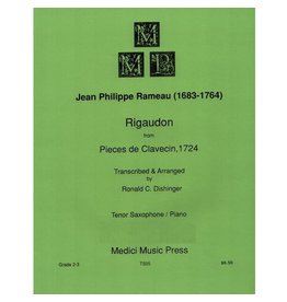 Medici Music Press Rameau - Rigaudon Tenor Sax