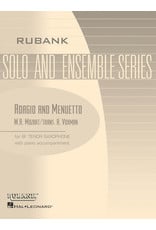 Hal Leonard Adagio and Menuetto Tenor Saxophone Solo with Piano - Grade 4 Rubank Solo/Ensemble Sheet