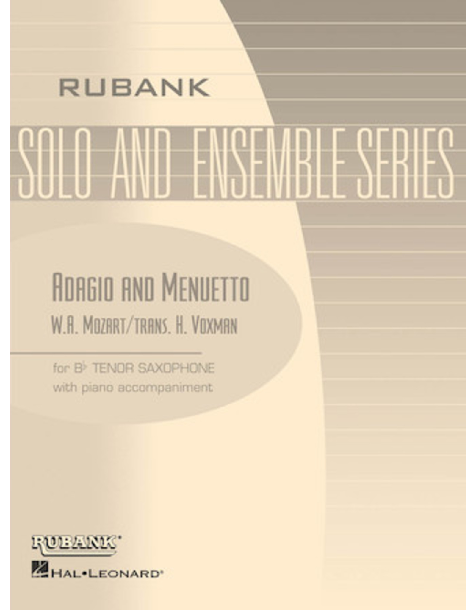 Hal Leonard Adagio and Menuetto Tenor Saxophone Solo with Piano - Grade 4 Rubank Solo/Ensemble Sheet