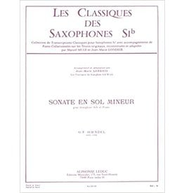 Alphonse Leduc Handel - Sonata in G Minor Classique Saxophone Sib No.114 - Tenor Saxophone