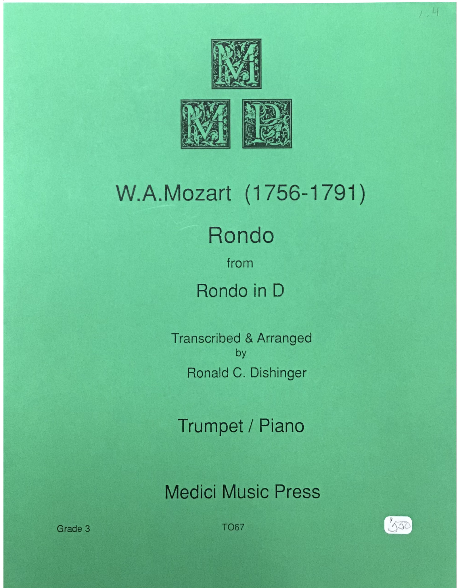 Medici Music Press Mozart Rondo in D - Trumpet