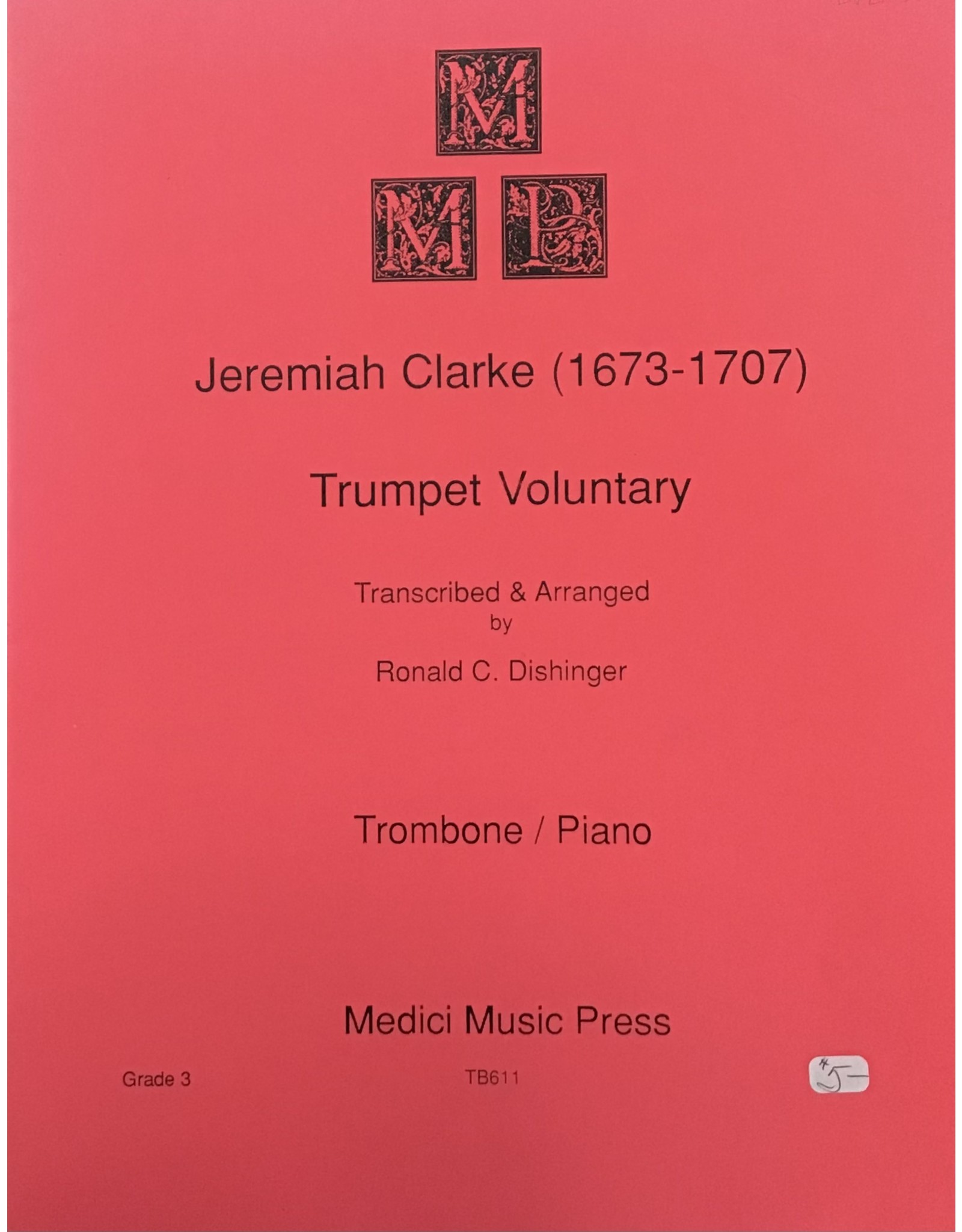 Medici Music Press Clarke Trumpet Voluntary - Trombone