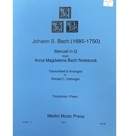 Medici Music Press Bach Menuet in G - Trombone/Piano