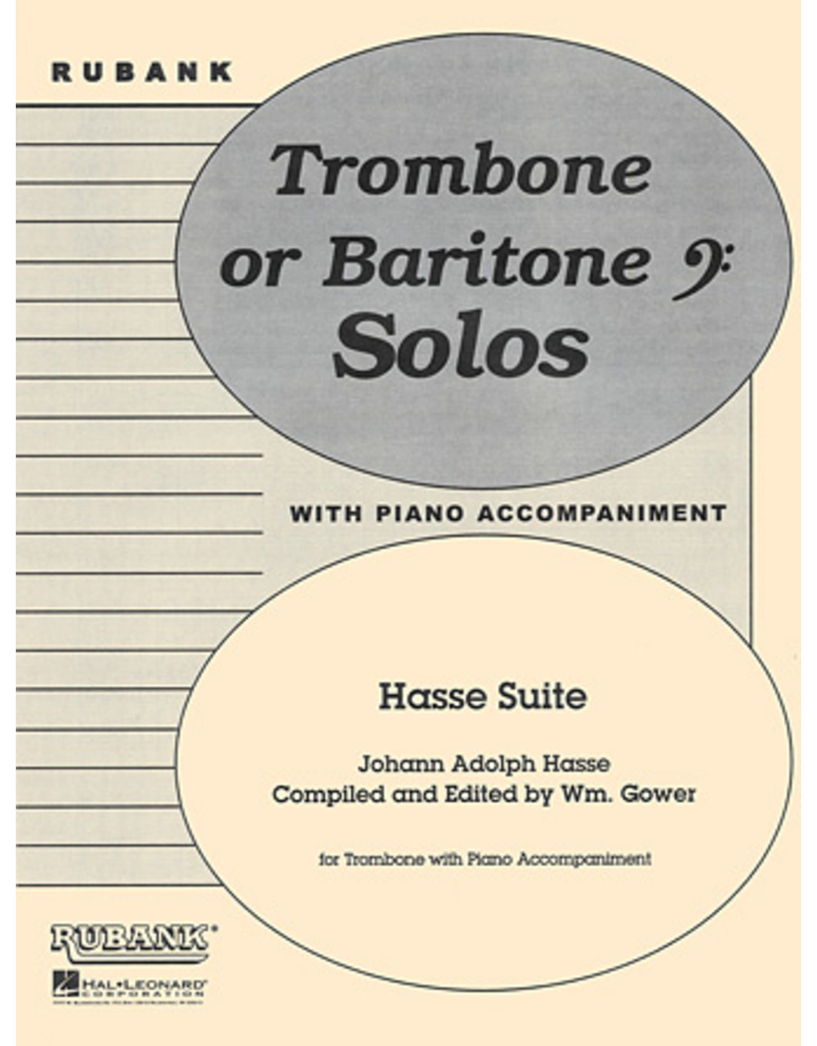 Hal Leonard Hasse Suite Trombone Solo with Piano - Grade 4 compiled and edited by William Gower