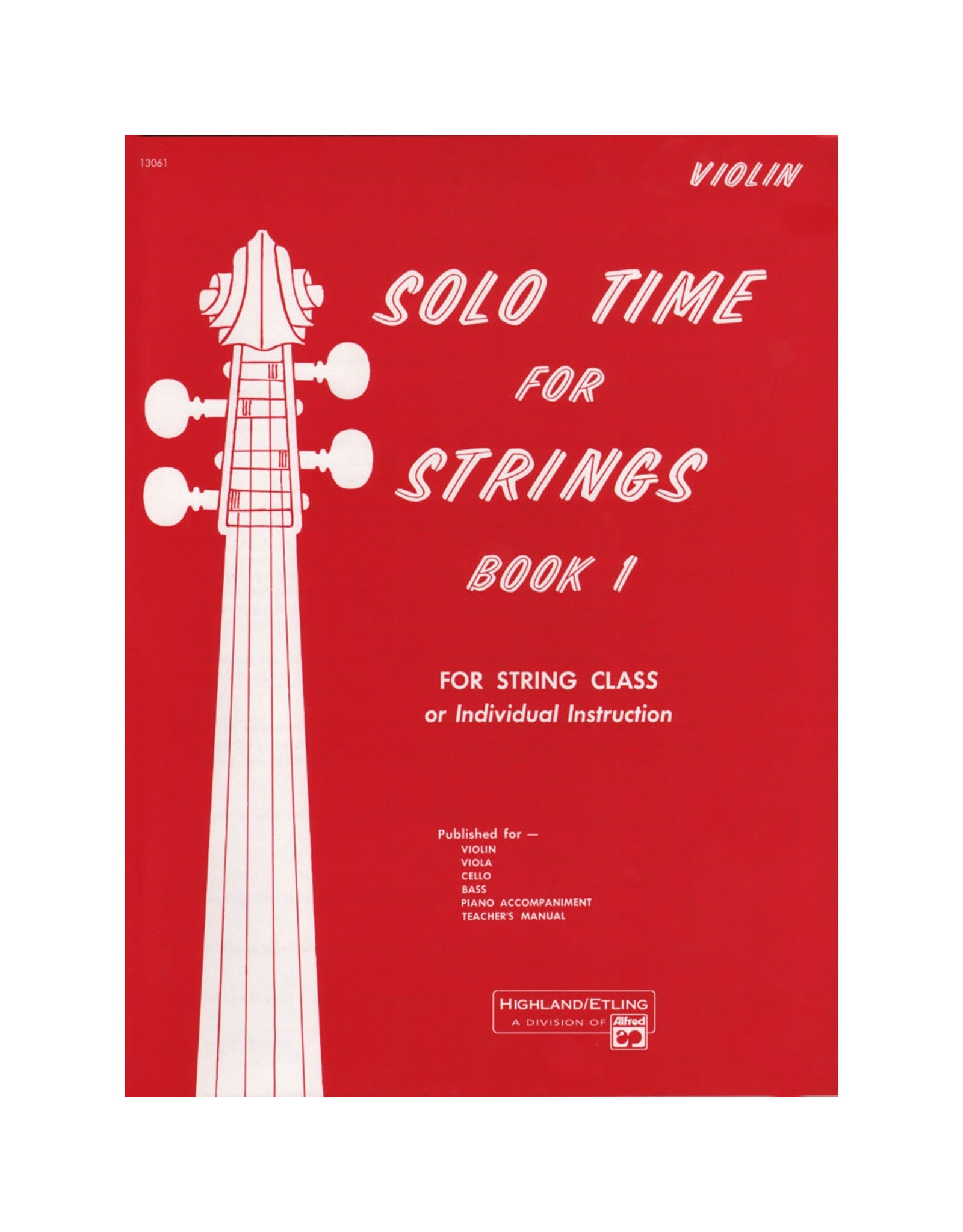 Alfred Solo Time for Strings, Book 1