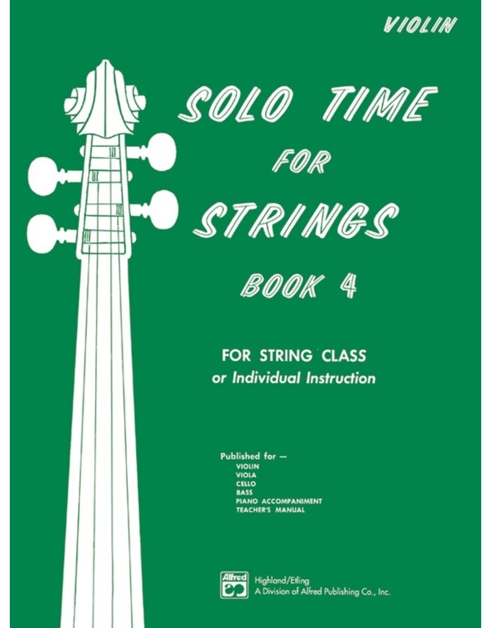 Alfred Solo Time for Strings, Book 4